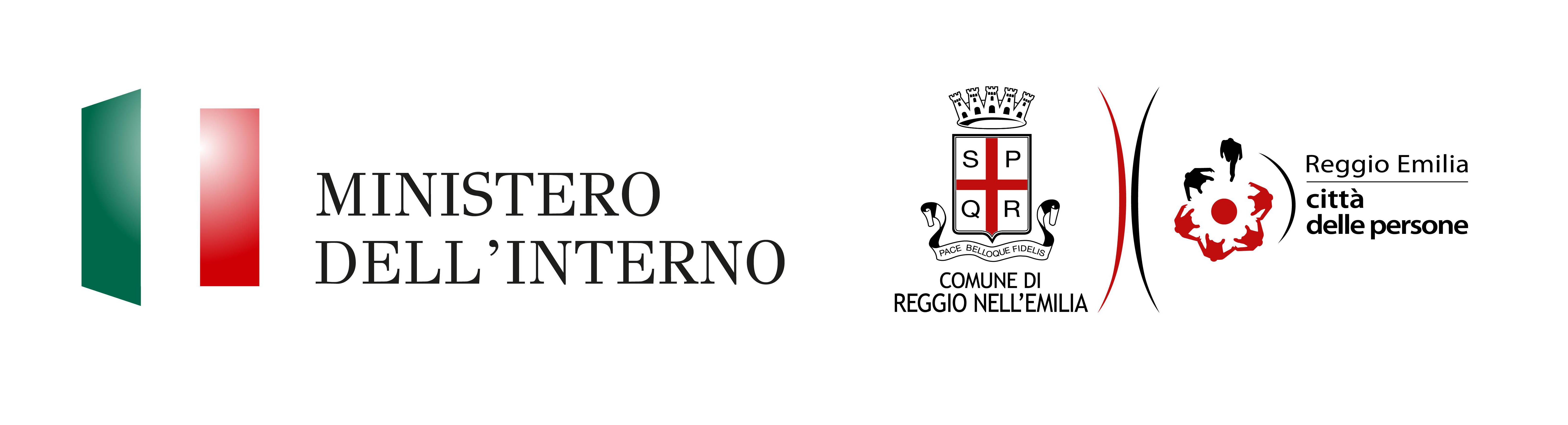 fascia loghi ministero interno e comune RE.jpg