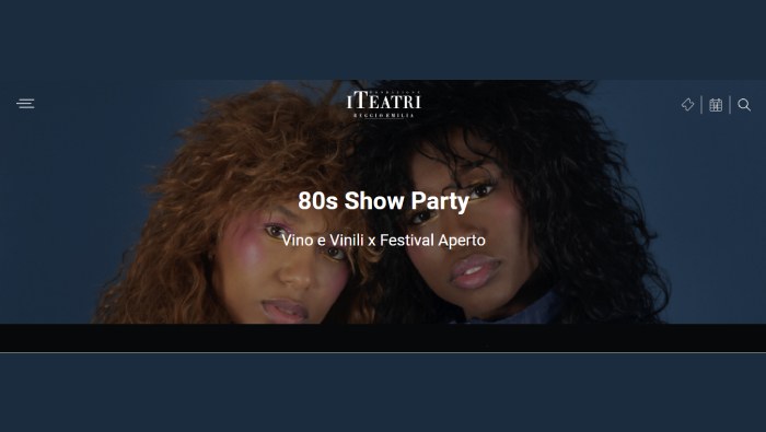 80s Show Party. Vino e Vinili x Festival Aperto.