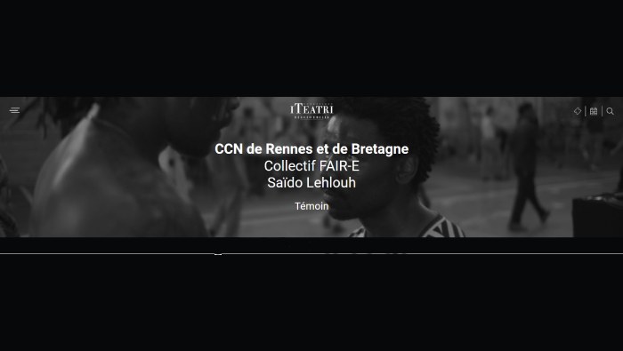 CCN de Rennes et de Bretagne. Collectif FAIR-E. Festival Aperto-Danza 2026-27