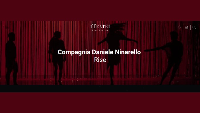 Compagnia Daniele Ninarello. Rise. Festival Aperto 2026-27